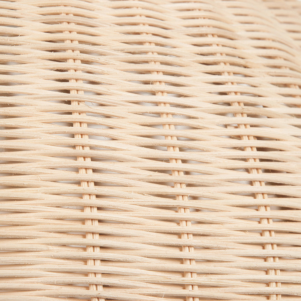 Raya Natural Scalloped Rattan Dome Non Elec Pendant