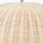 Raya Natural Scalloped Rattan Dome Non Elec Pendant