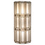 Wall lamp Opal brass antique