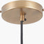 Bowery Ribbed Glass with Antique Brass Fitting Elec Pendant