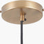 Bowery Ribbed Glass with Antique Brass Fitting Elec Pendant