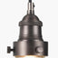 Bowery Ribbed Glass with Antique Bronze Fitting Elec Pendant