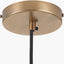 Lenox Conical Ribbed Glass with Antique Brass Fitting Elec Pendant