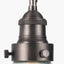 Lenox Conical Ribbed Glass with Antique Bronze Fitting Elec Pendant