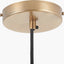 Bowery Large Ribbed Glass with Antique Brass Fitting Elec Pendant