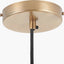 Bowery Large Ribbed Glass with Antique Brass Fitting Elec Pendant