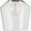Bexley Clear Glass with Antique Brass Fitting Elec Pendant