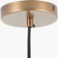Bexley Clear Glass with Antique Brass Fitting Elec Pendant
