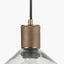 Bexley Clear Glass with Antique Brass Fitting Elec Pendant
