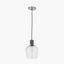 Bexley Clear Glass with Antique Bronze Fitting Elec Pendant