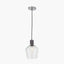 Bexley Clear Glass with Antique Bronze Fitting Elec Pendant