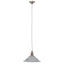 Macchiato Grey and Silver Metal Cafe Pendant