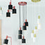 Biba Black & Antique Copper 5 Drop Pendant
