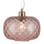 Azores Rose Textured Glass Oval Pendant
