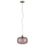 Azores Rose Textured Glass Oval Pendant