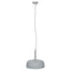 Anke Matt Grey Domed Metal Pendant