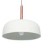 Anke Matt Cream Domed Metal Pendant