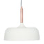 Anke Matt Cream Domed Metal Pendant