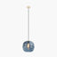 Vicenza Navy Ripple Glass Pendant