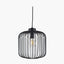 Dania Matt Black Metal Wire Pendant