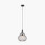 Asilah Matt Black Metal Shaped Wire Pendant