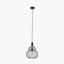 Asilah Matt Black Metal Shaped Wire Pendant