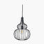 Asilah Matt Black Metal Shaped Wire Pendant