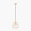 Asilah French Gold Metal Wire Shaped Pendant