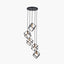 Alessio Matt Black Metal Five Cube Pendant