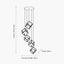 Alessio Matt Black Metal Five Cube Pendant