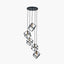 Alessio Matt Black Metal Five Cube Pendant