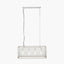 Llewellyn Silver Metal and Glass Four Bulb Pendant