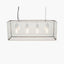 Llewellyn Silver Metal and Glass Four Bulb Pendant