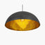 Anders Matt Black and Gold Leaf Dome Pendant
