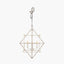 Sirius Antique Silver Metal Multi Arm Cube Pendant