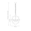 Sirius Antique Silver Metal Multi Arm Cube Pendant