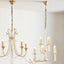 Giry Antique Silver Leaf Metal Multii Arm Chandelier Pendant