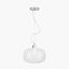 Azores Clear Textured Glass Oval Pendant
