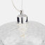 Azores Clear Textured Glass Oval Pendant