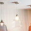 Porto Clear Optic Glass Tapered Pendant