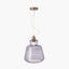 Porto Grey Optic Glass Tapered Pendant