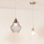 Lisbon Clear Optic Diamond Glass Pendant