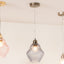 Lisbon Grey Optic Diamond Glass Pendant