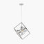 Alessio Shiny Nickel Metal Cube Pendant