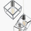 Alessio Shiny Nickel Metal Five Cube Pendant