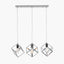 Alessio Shiny Nickel Metal Three Cube Pendant