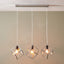 Alessio Shiny Nickel Metal Three Cube Pendant
