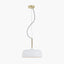 Anke Matt White Domed Pendant