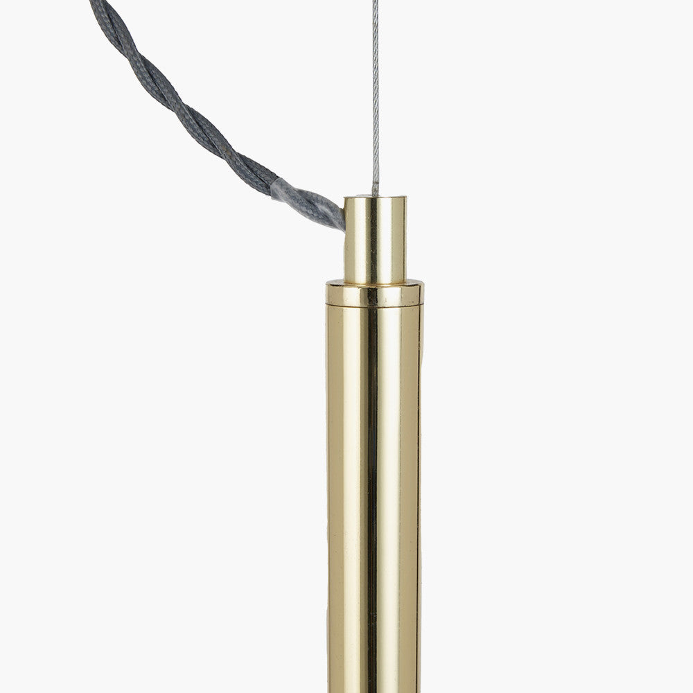 Anke Matt White Domed Pendant