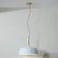 Anke Matt White Domed Pendant